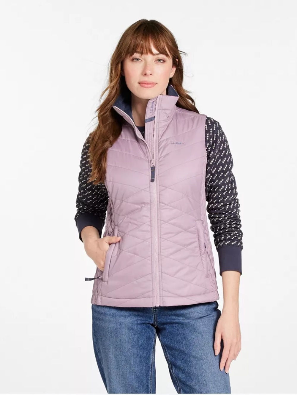 L.L. Bean Fleece-Lined PrimaLoft Vest